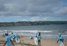 자원봉사하는 삶 people on beach during daytime