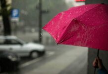 “비 오는 날만 되면 머리가 욱신욱신”…기압 변화에 민감한 사람들을 위한 루틴 pink umbrella
